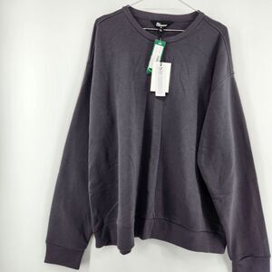 The Commons‎ Men's Black XL Favorite Fleece Relaxed Fit Cropped Crewneck NWT